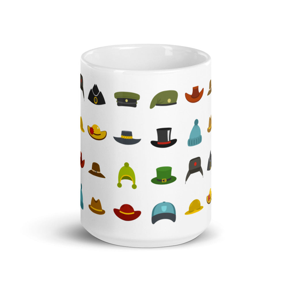 Hats around the world - White glossy mug - National Hat Day