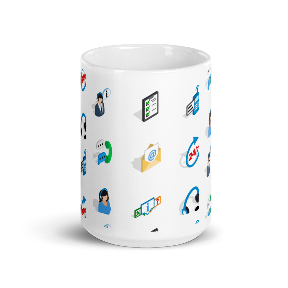 Customer Service - White glossy mug - Get to Know Your Customer Day