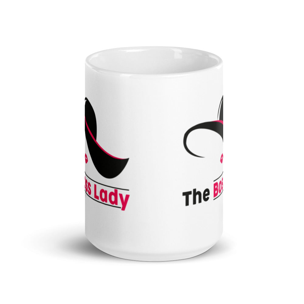 The Boss Lady - White glossy mug