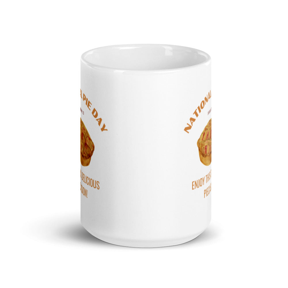 National Pie Day - White glossy mug