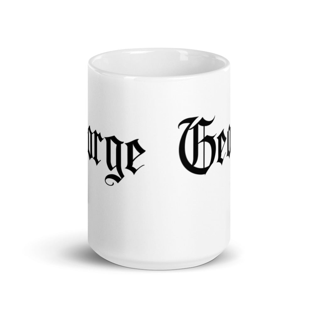 George - White glossy mug