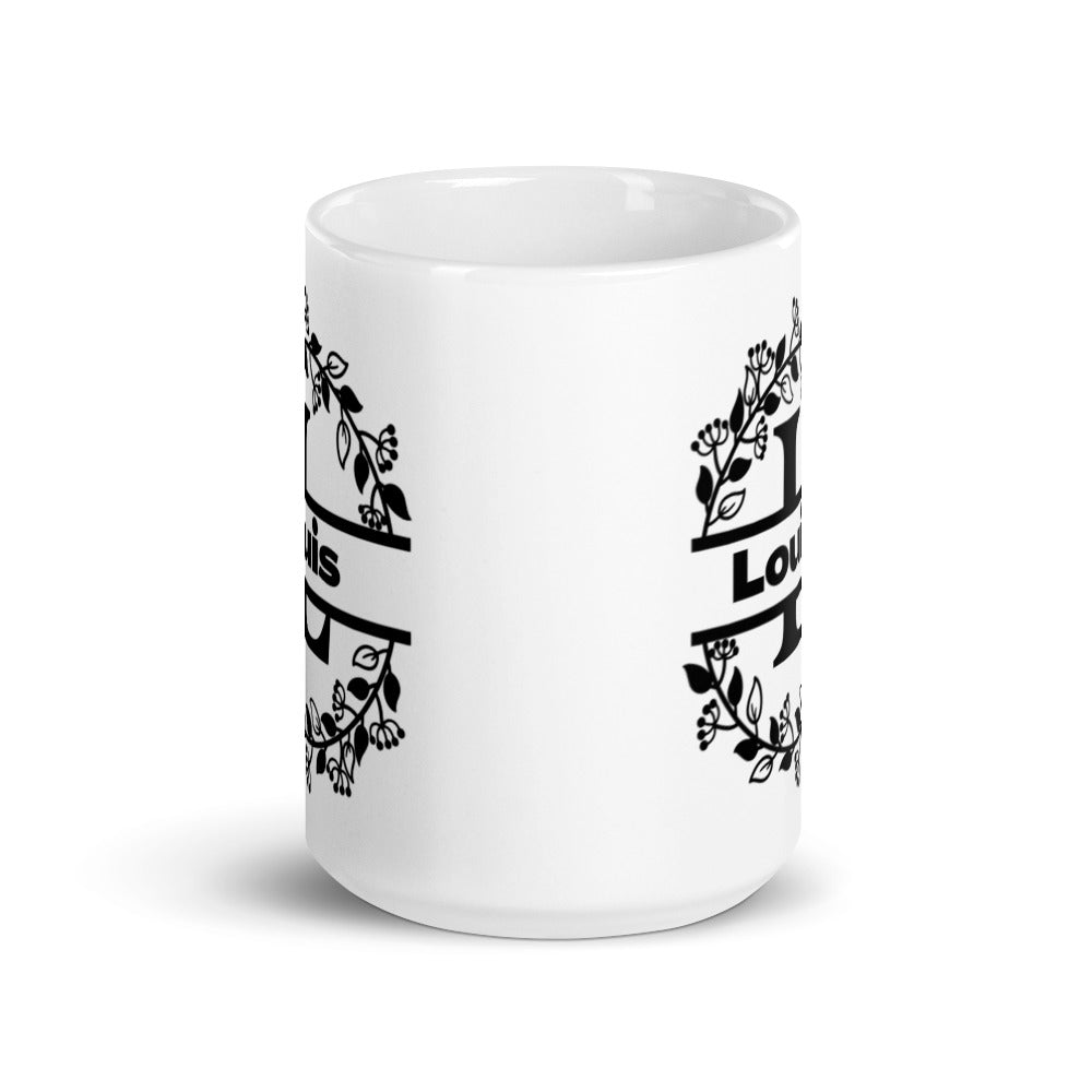 Louis - Personalised - White glossy mug