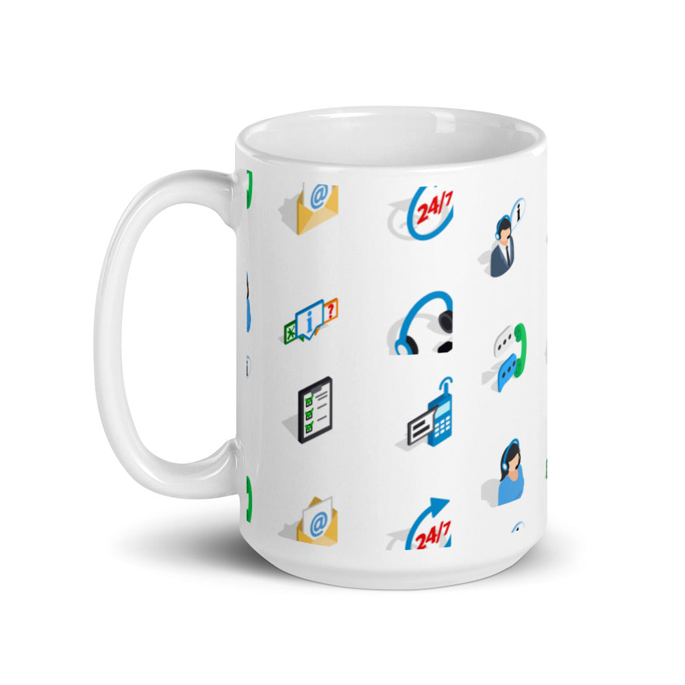 Customer Service - White glossy mug - Get to Know Your Customer Day