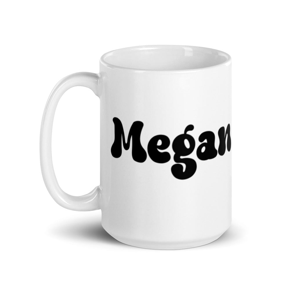Megan - White glossy mug