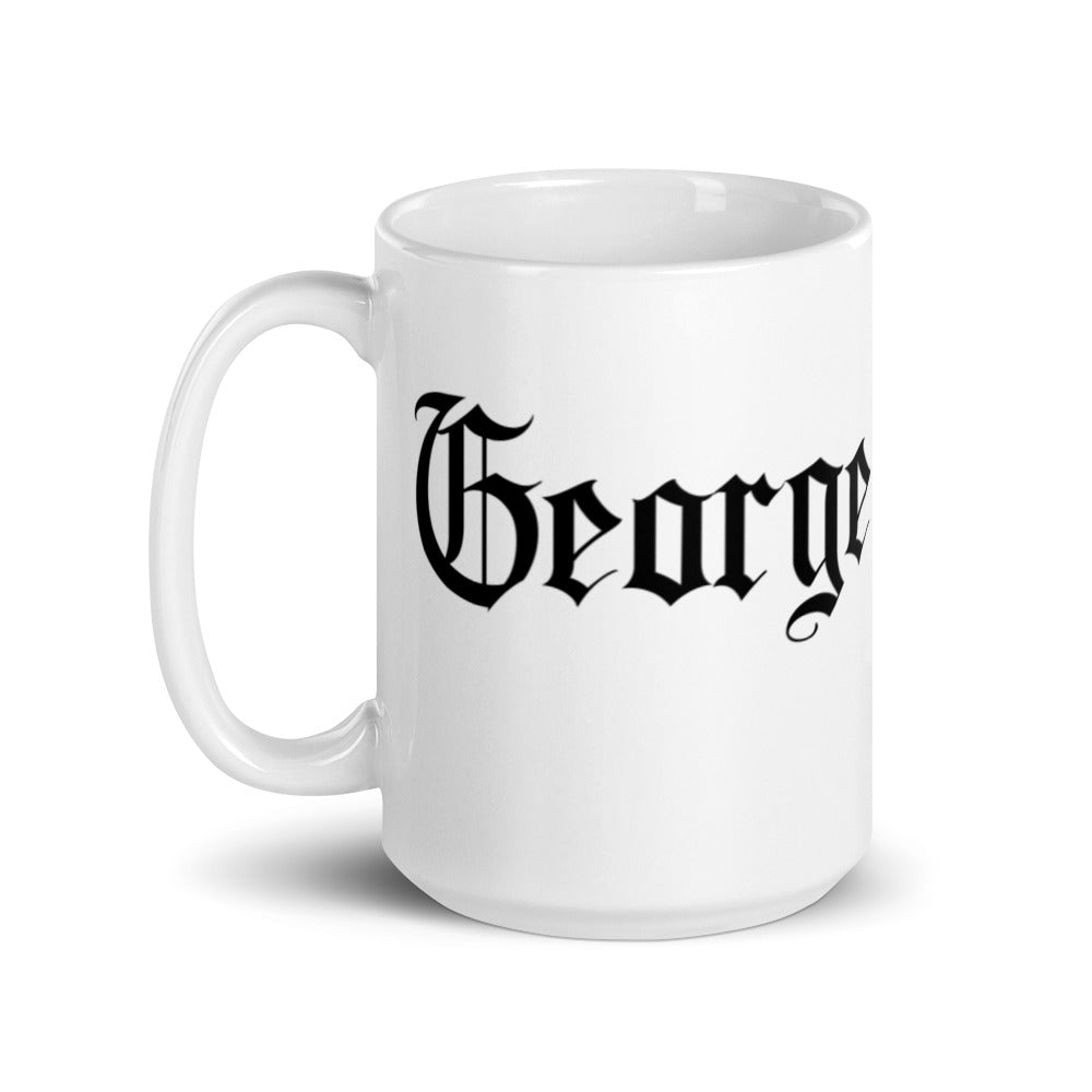 George - White glossy mug