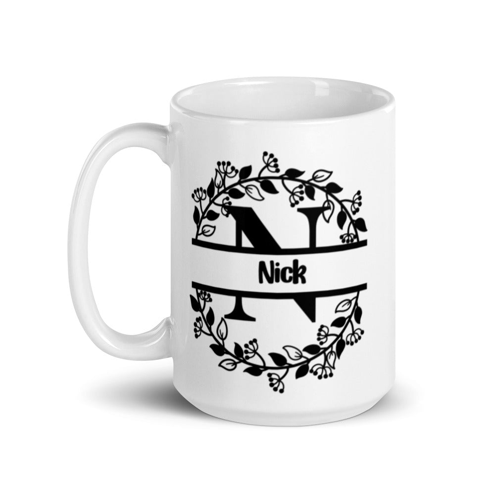 Nick - Personalized White glossy mug