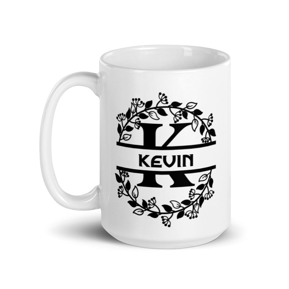 Kevin - Personalized - White glossy mug
