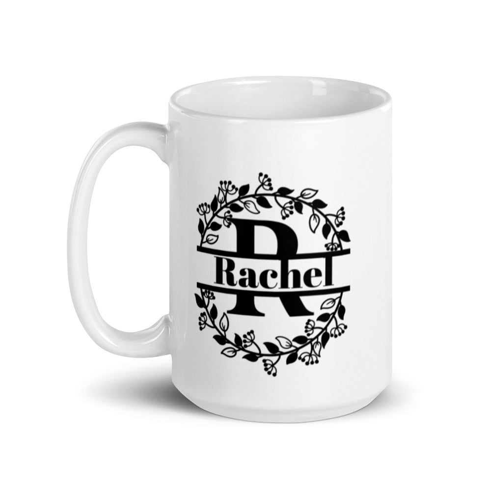 Rachel - Personalised - White glossy mug