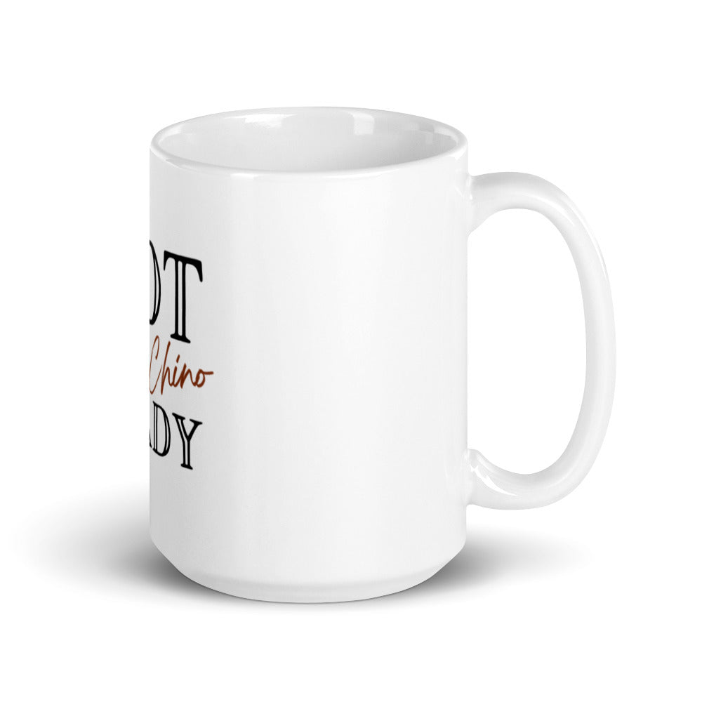 Hot Baby Chino Ready - White glossy ceramic mug