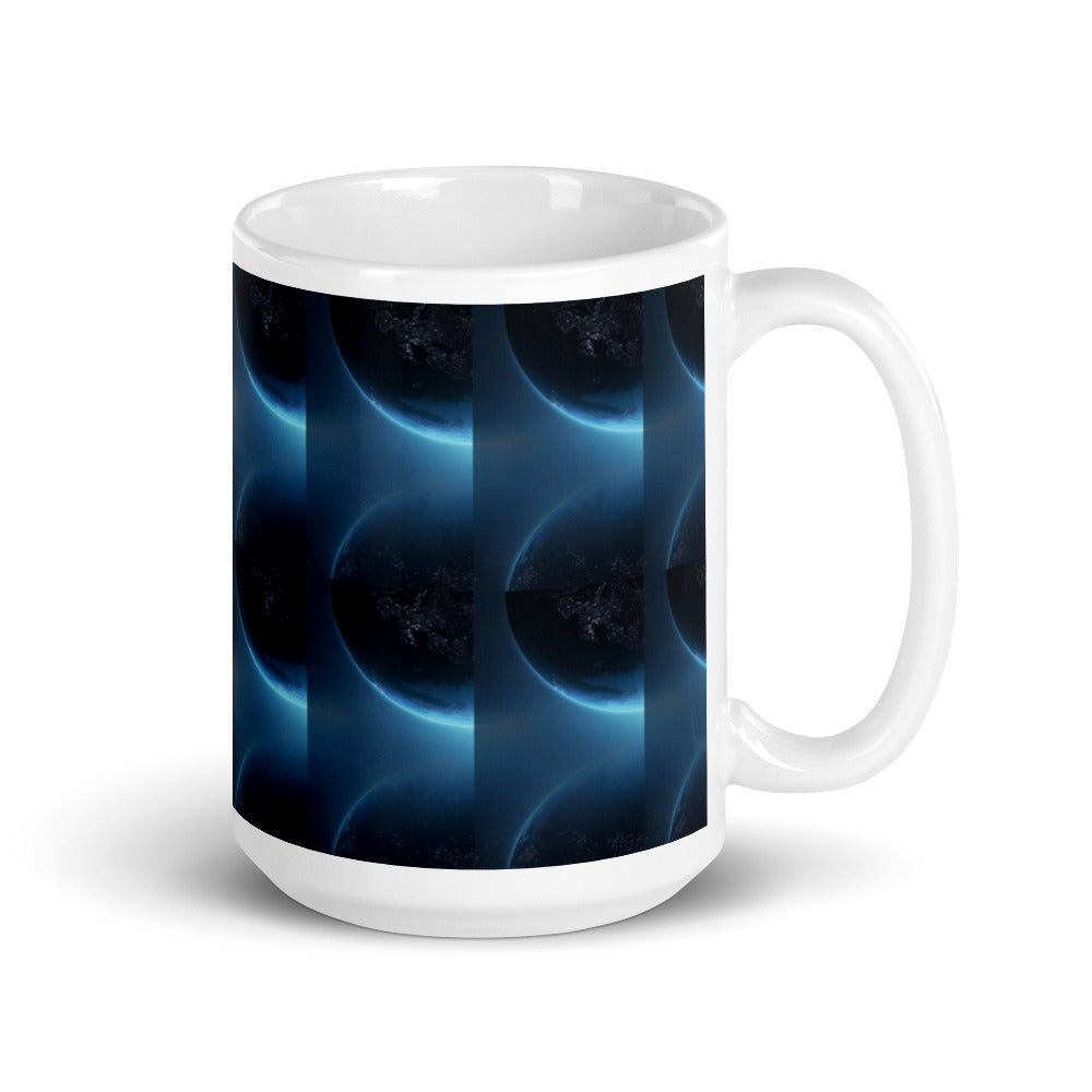 The Moons Glow - White glossy mug - Science Fiction Day