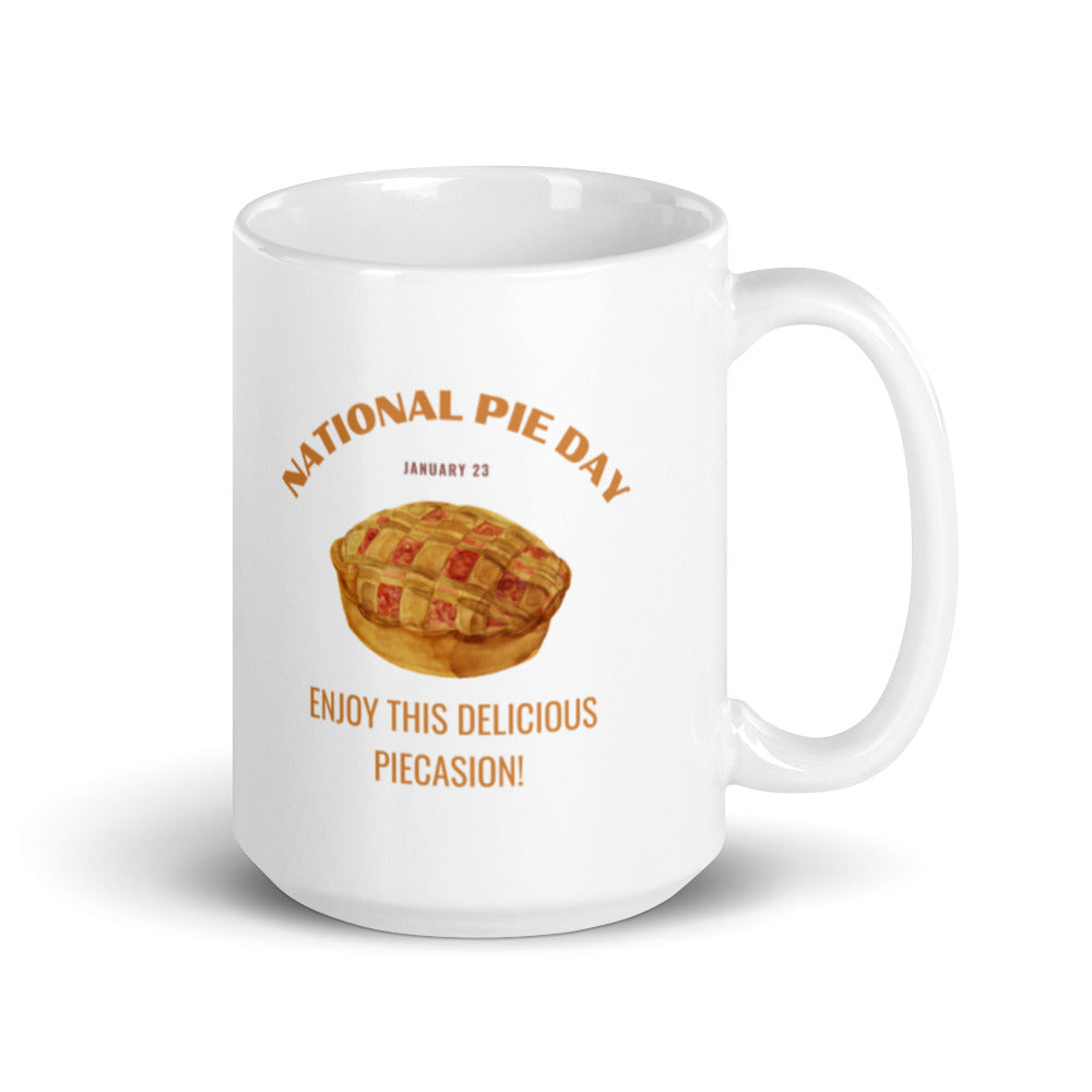 National Pie Day - White glossy mug