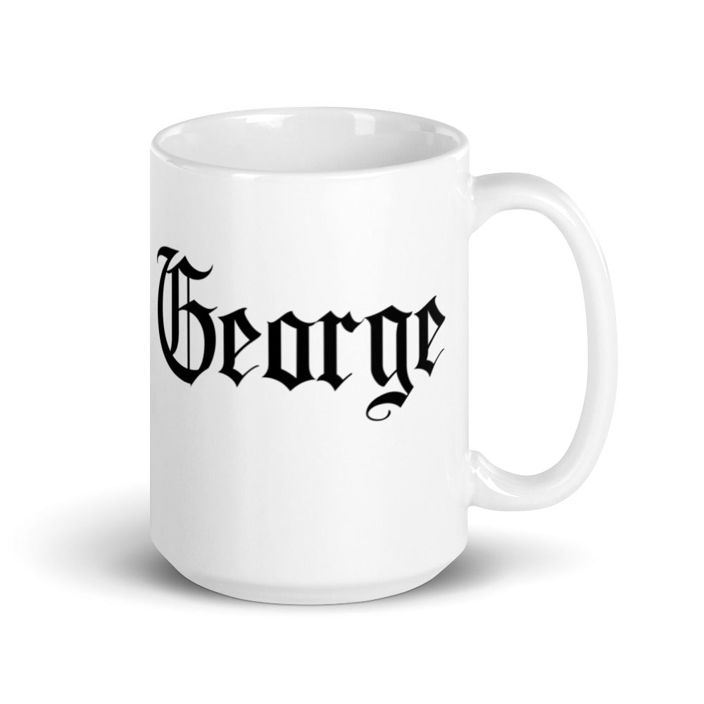George - White glossy mug