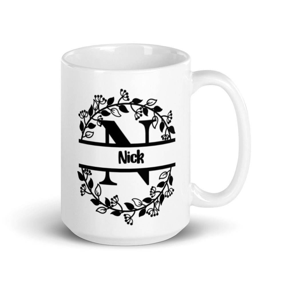 Nick - Personalized White glossy mug