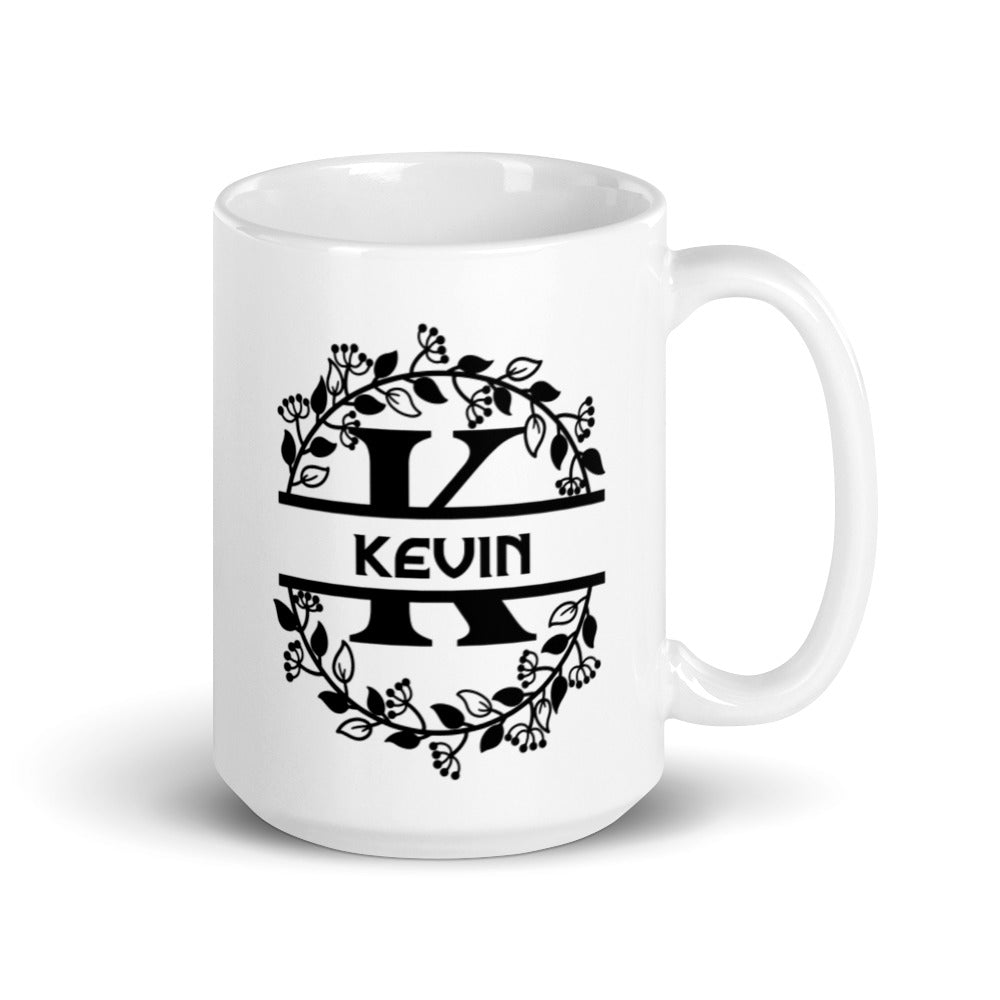 Kevin - Personalized - White glossy mug