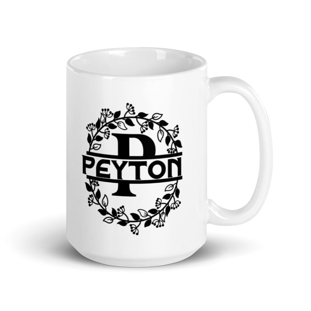 Peyton - Personalised - White glossy mug