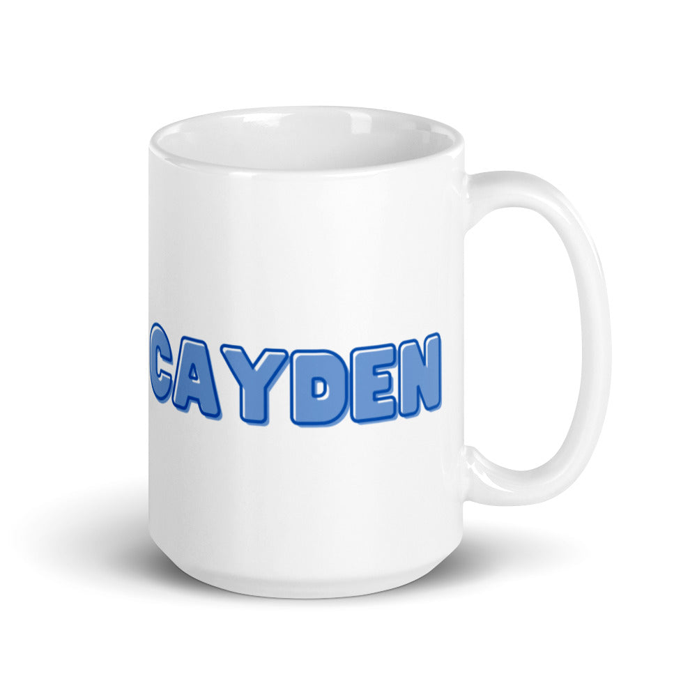 Caden - Personalised - White glossy mug