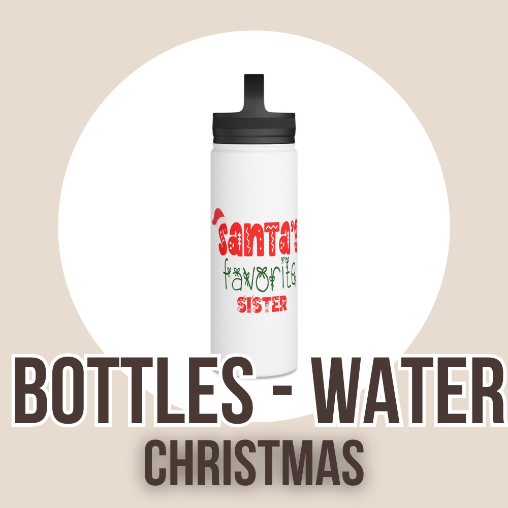 Bottles Water - Christmas  (SS)