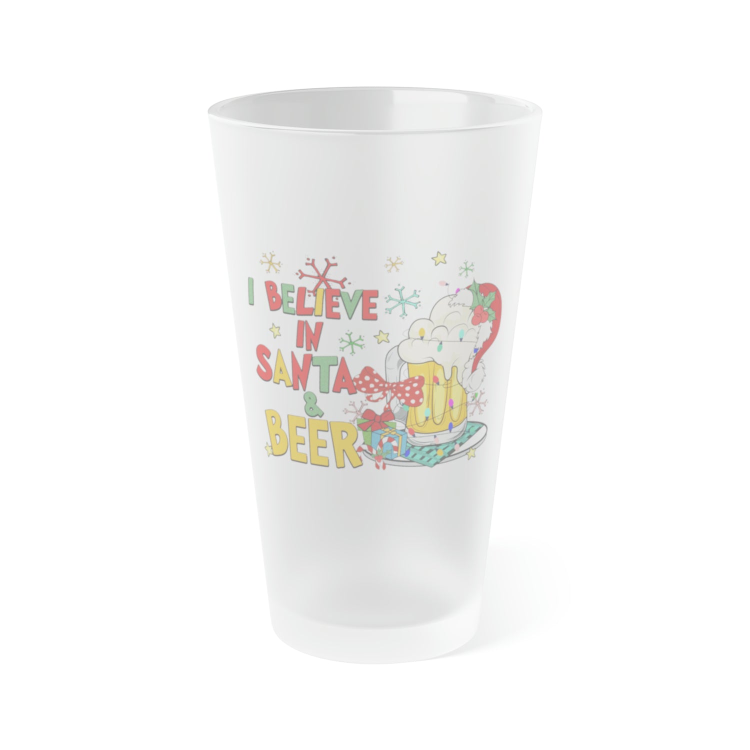 Frosted Pint Glass
