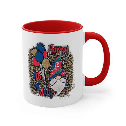 Happy 4th July Accent Coffee Mug, 11oz