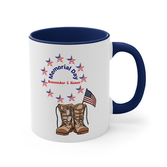 Memorial Day Accent Coffee Mug, 11oz
