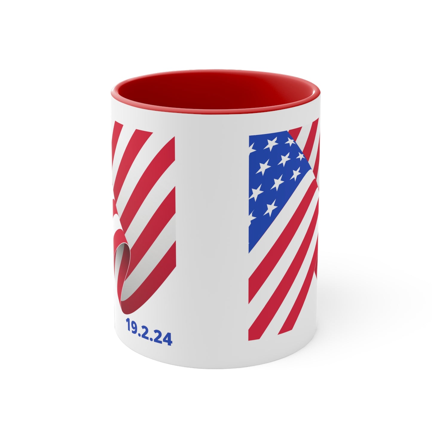 Happy President's Day 2024 Accent Coffee Mug, 11oz