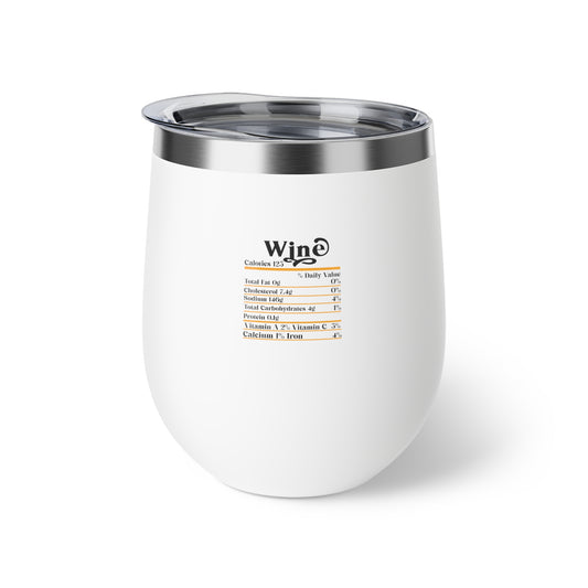 Wine Calories Copper Vacuum Insulated Cup, 12oz