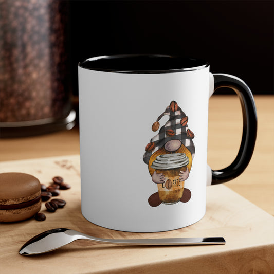 Gnome Mug, Coffee Gnome Personalized Mug, hot chocolate mug, mug for the office, name gnome mug, Coffee lovers gifts, Ceramic Mug, office gifts