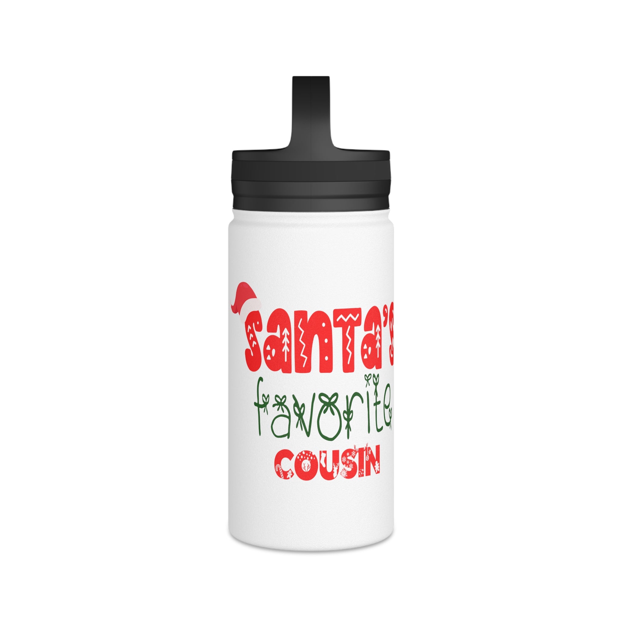 Santa's Favorite Cousin Stainless Steel Water Bottle