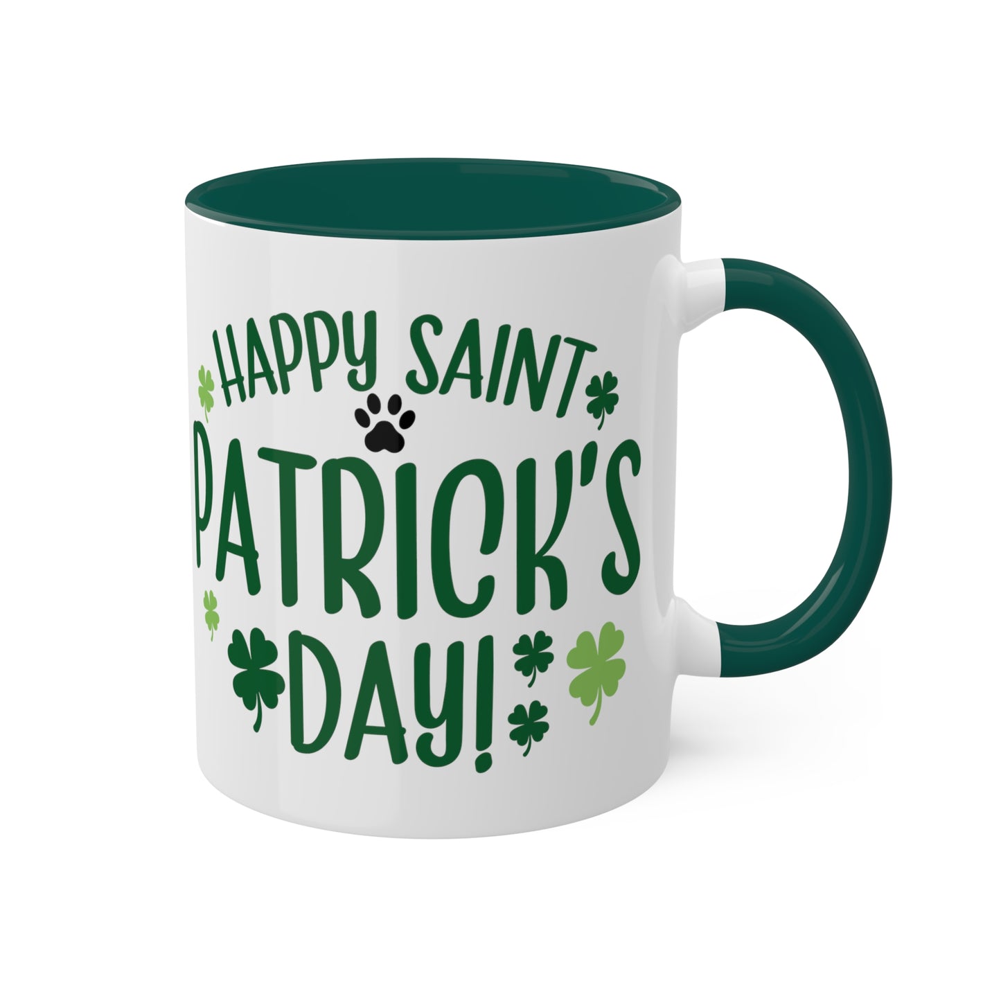 Happy St Patrick's Day Accent Mugs, 11oz