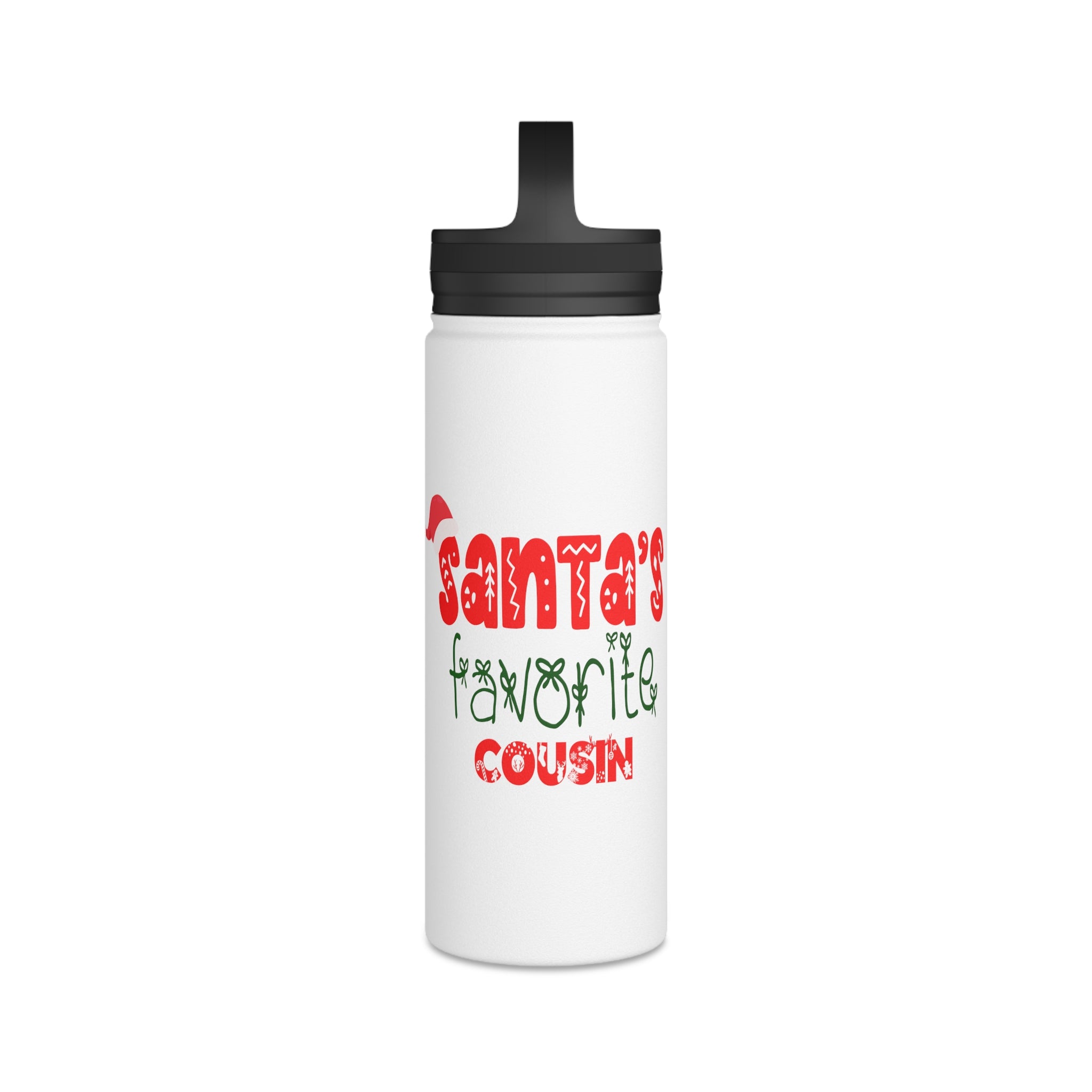 Santa's Favorite Cousin Stainless Steel Water Bottle