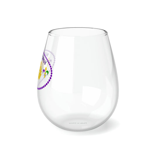 Mardisaurus Stemless Wine Glass, 11.75oz