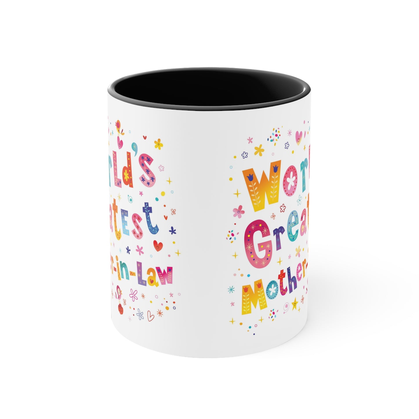World's Greatest Mother-In-Law Accent Coffee Mug, 11oz