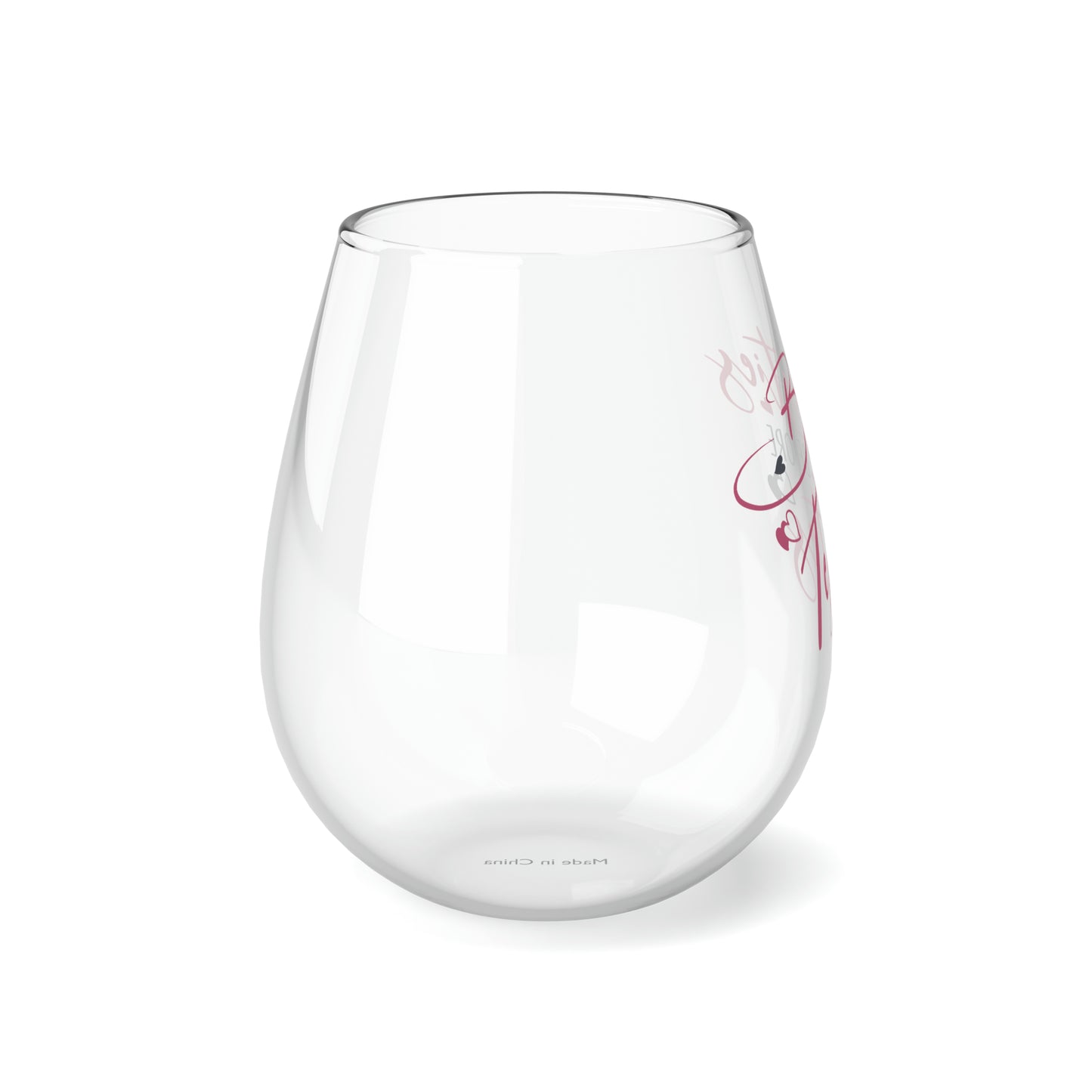 Besties Before Testies Stemless Wine Glass, 11.75oz