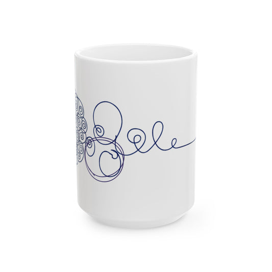 Navy Chaos to Clarity Arrow Coffee Cup