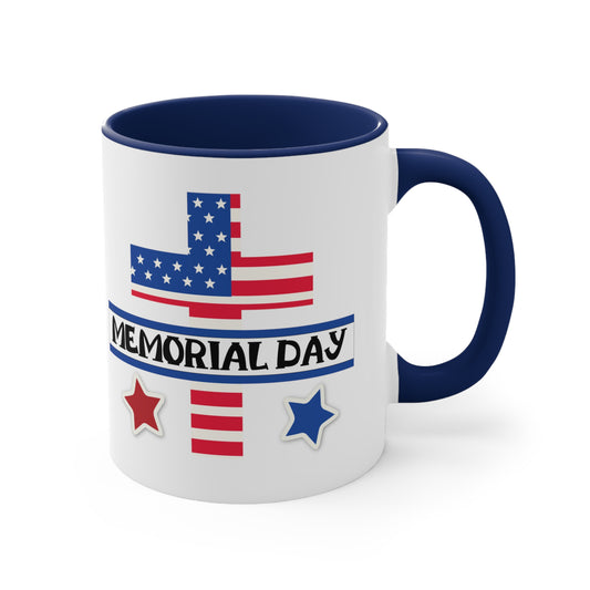 Memorial Day Accent Coffee Mug, 11oz