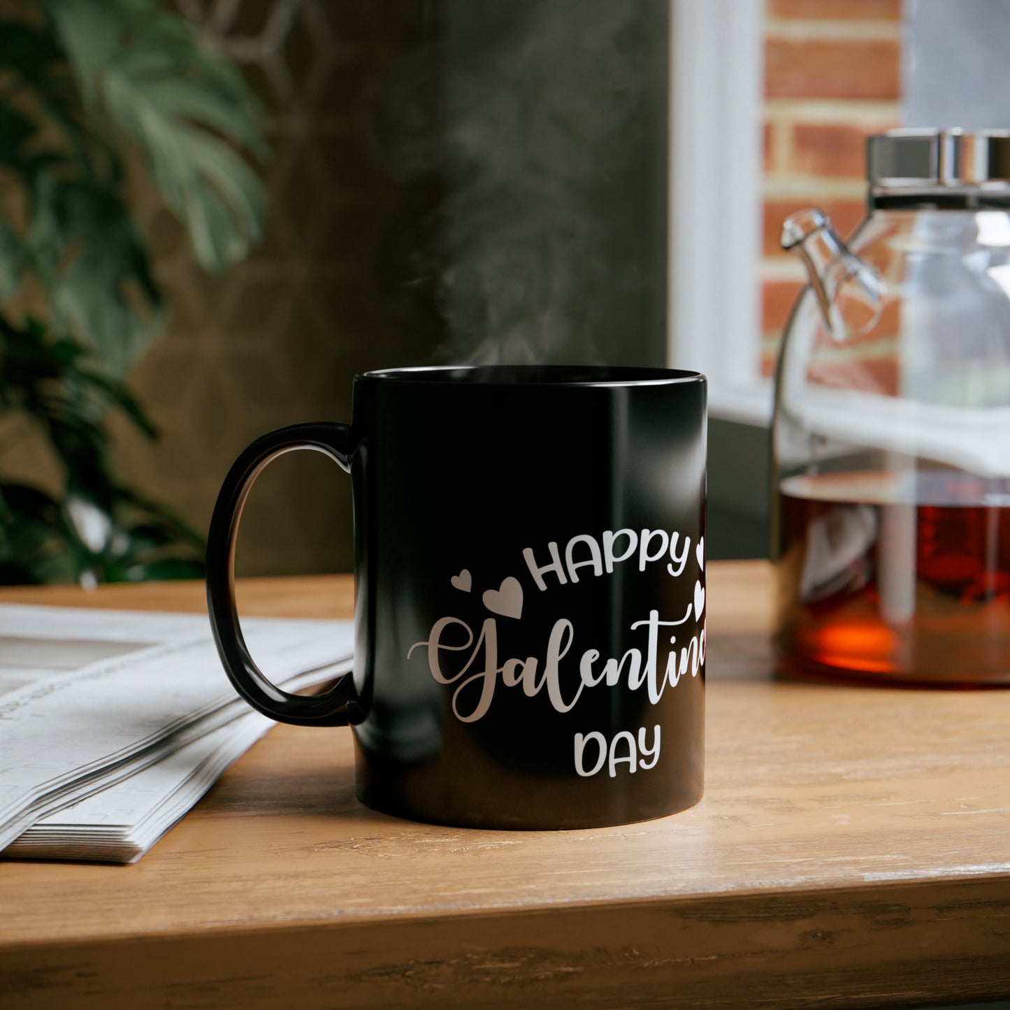 Happy Galentine's Day 11oz Black Mug