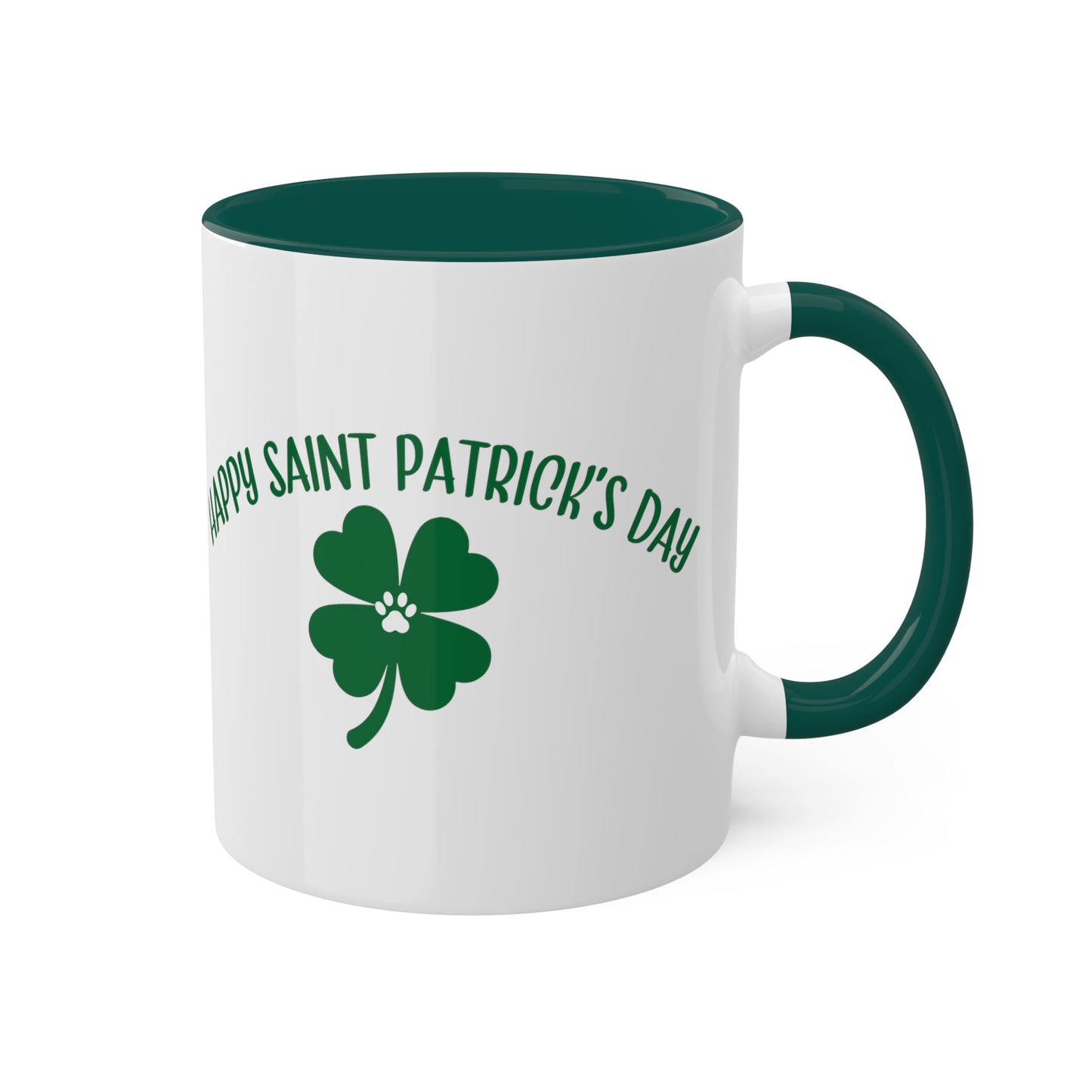 Happy St Patrick's Day Accent Mugs, 11oz