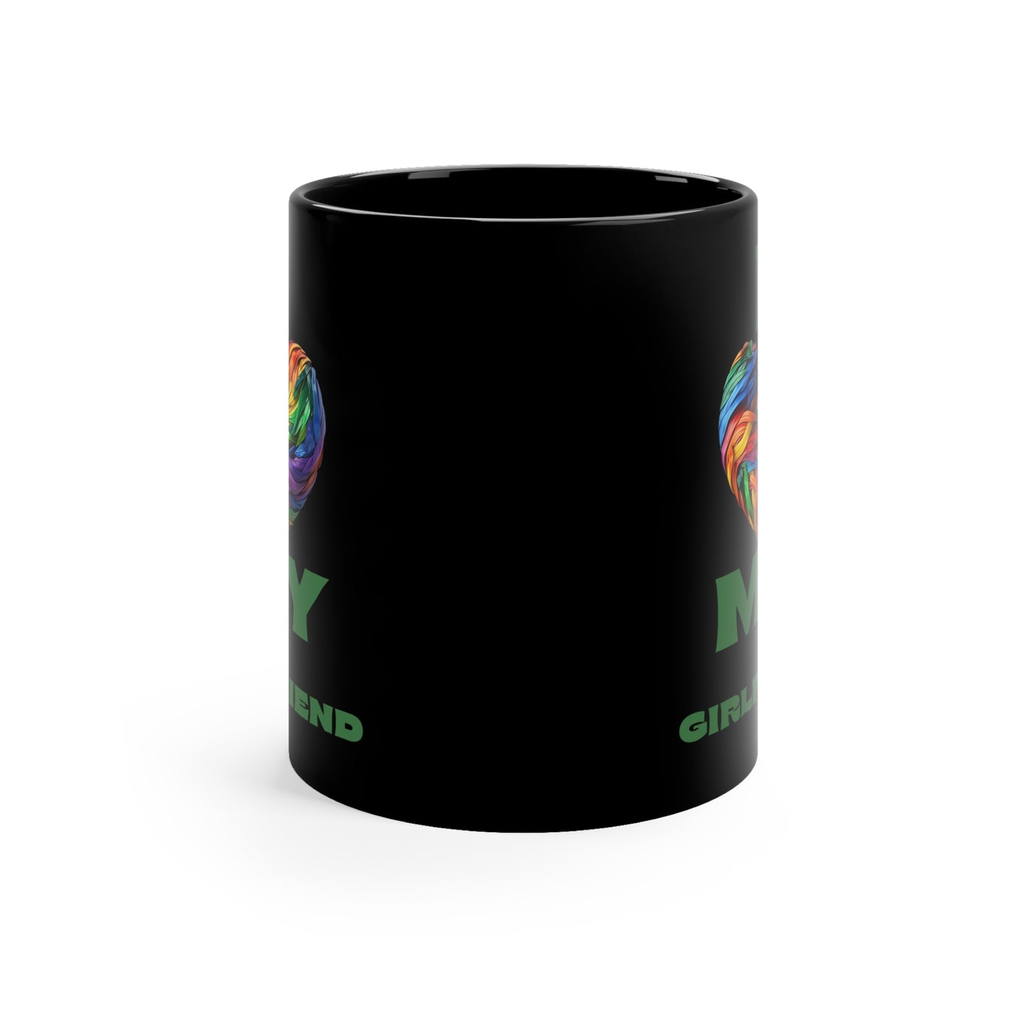 I Love My Girlfriend 11oz Black Mug