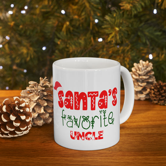 Santa's Favorite Uncle Ceramic Mug 11oz