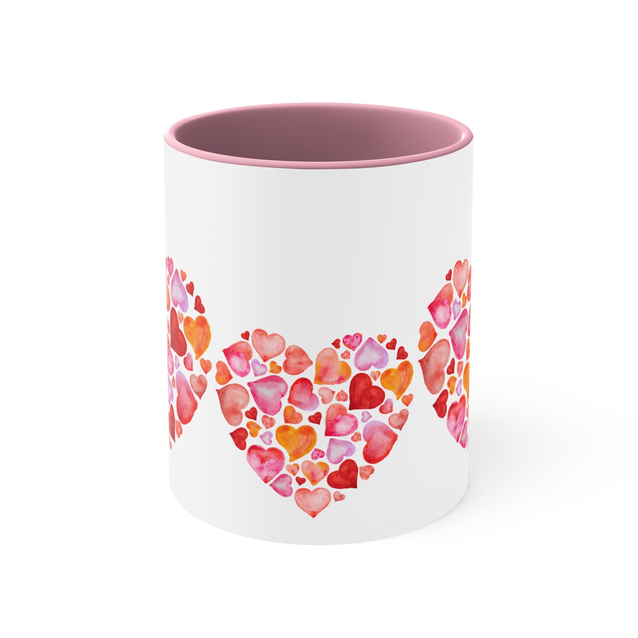 Valentine Hearts Accent Coffee Mug, 11oz