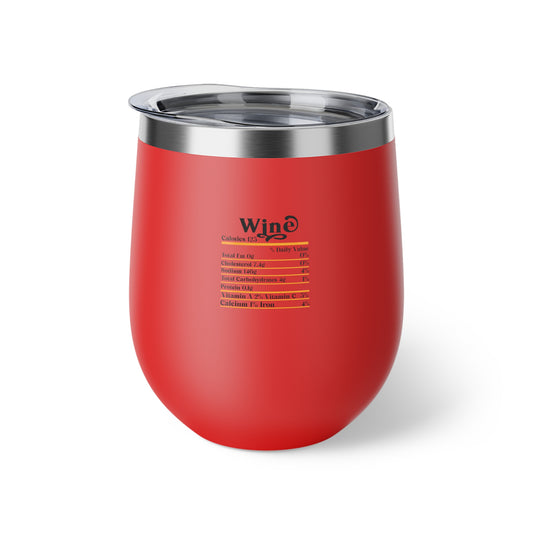 Wine Calories Copper Vacuum Insulated Cup, 12oz