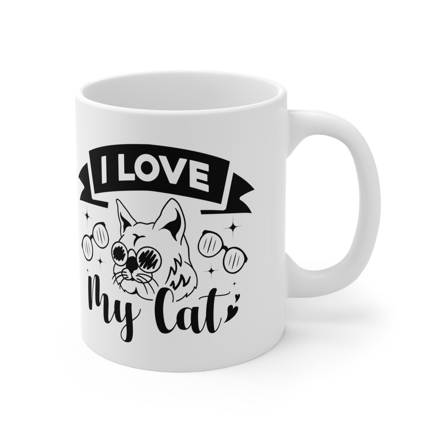 I Love My Cat Ceramic Mug 11oz