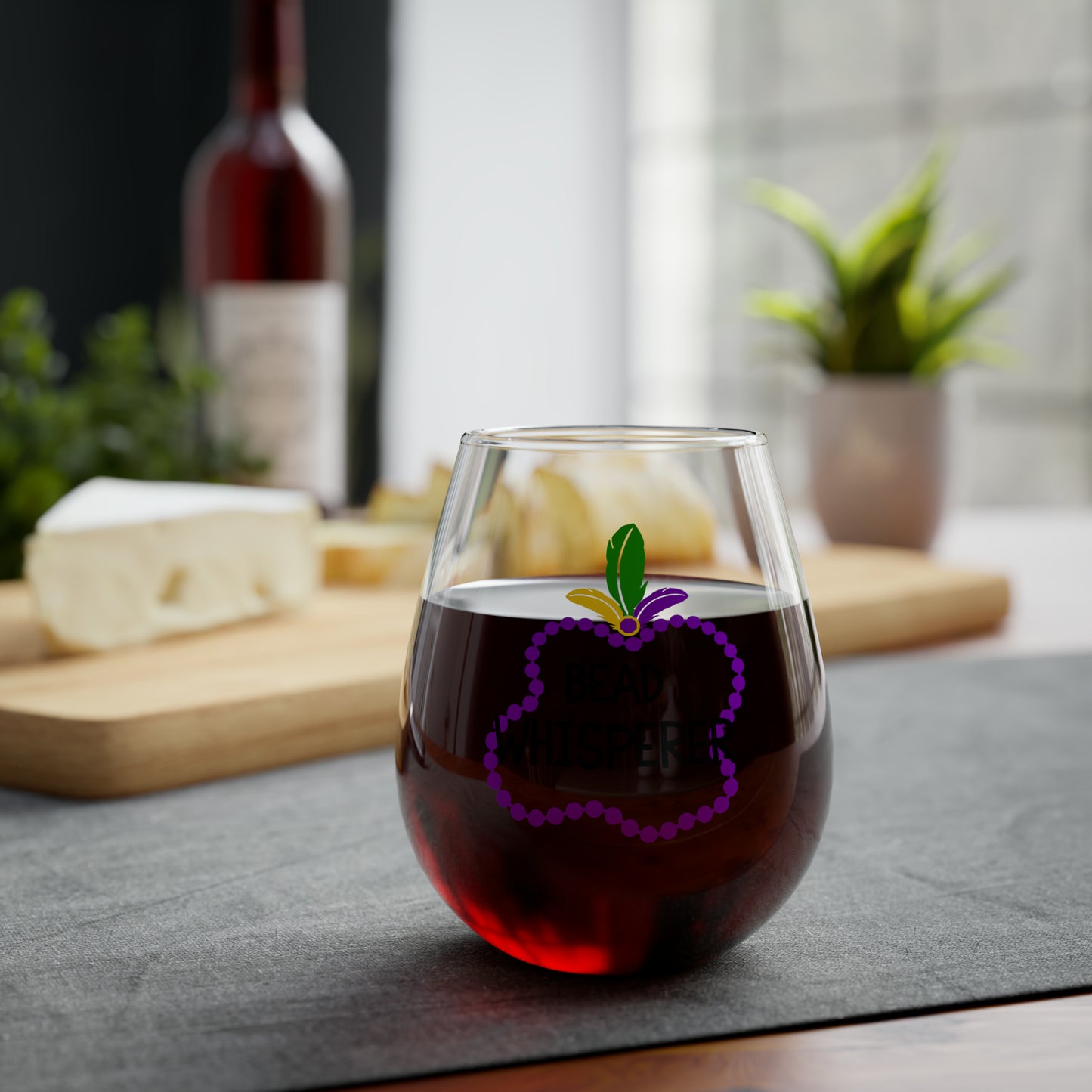 Bead Whisperer Stemless Wine Glass, 11.75oz