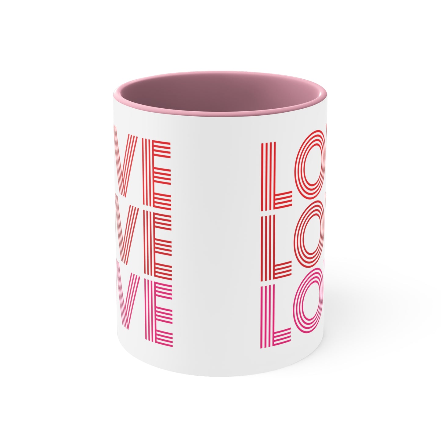 Love Love Love Accent Coffee Mug, 11oz