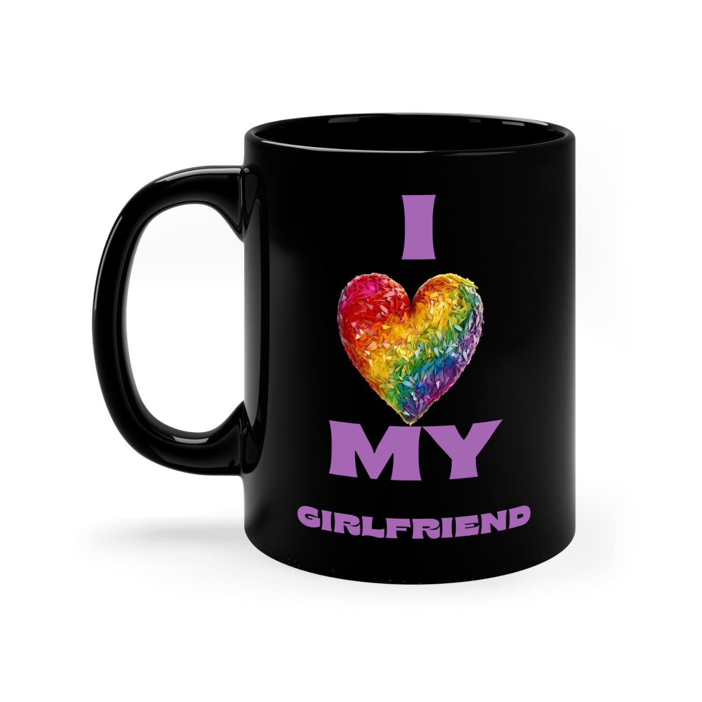 I Love My Girlfriend 11oz Black Mug