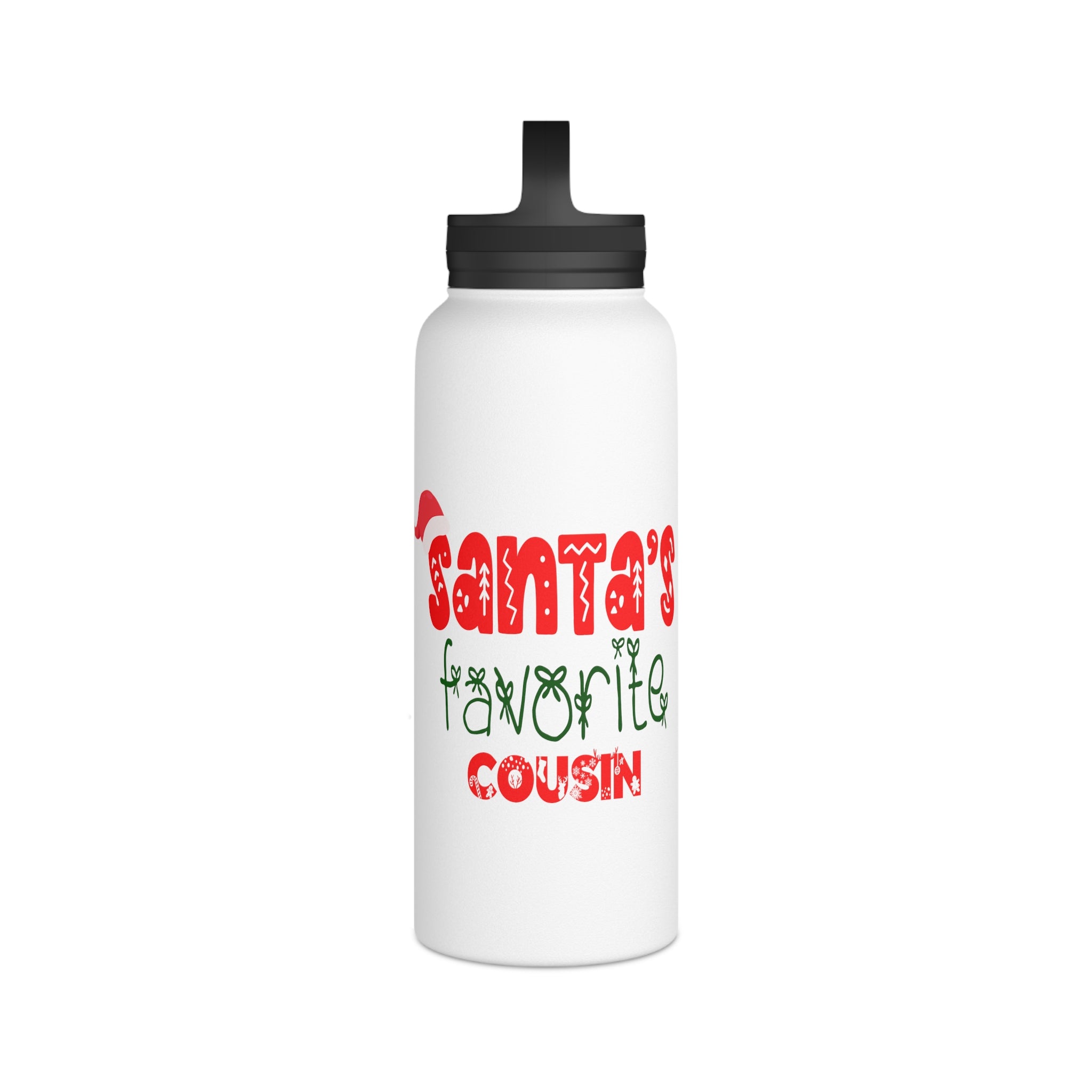Santa's Favorite Cousin Stainless Steel Water Bottle