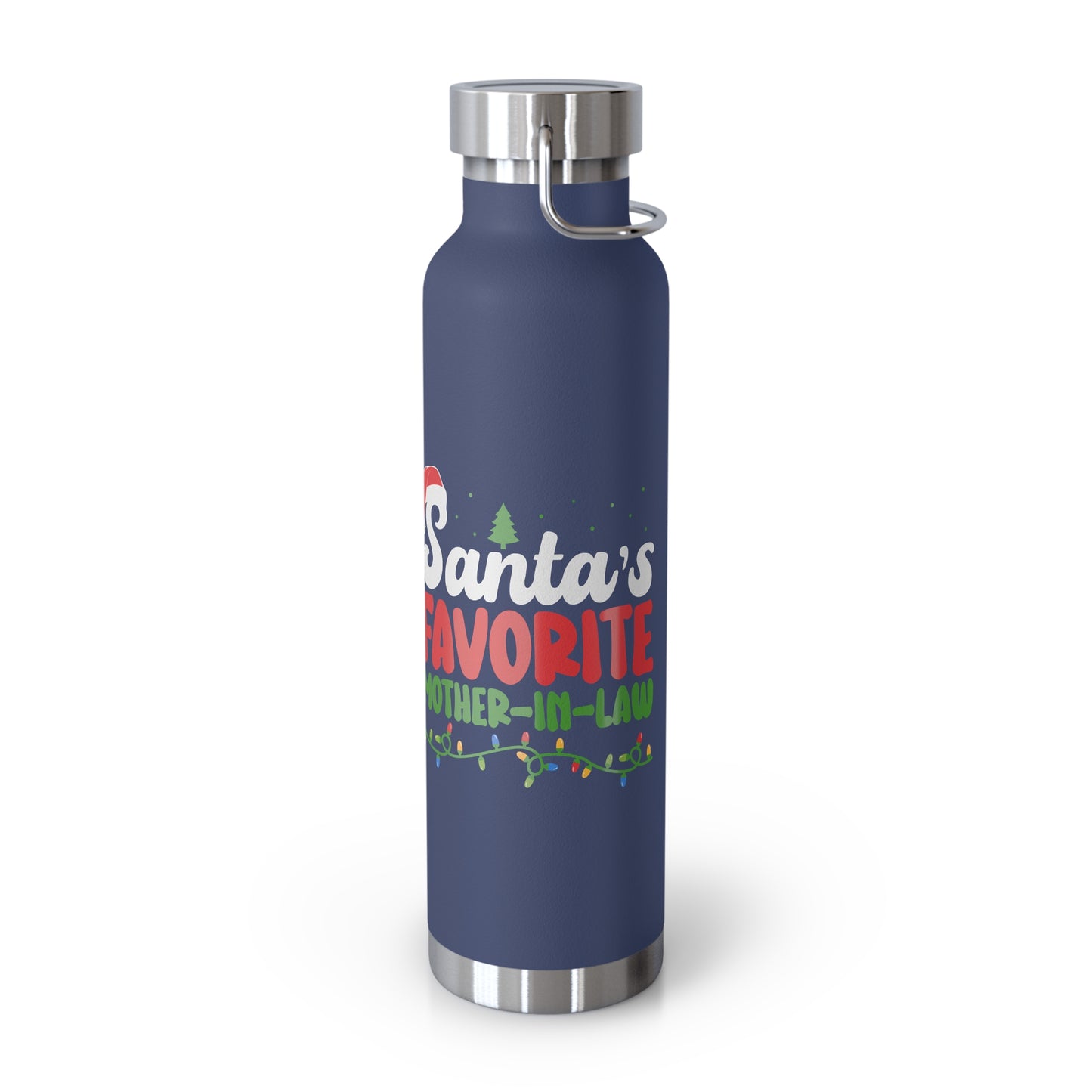 Santa's Favorite Mother-In-Law Copper Vacuum Insulated Bottle, 22oz