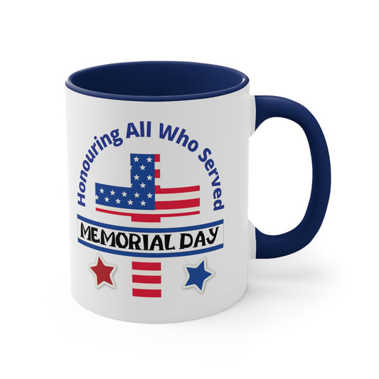 Memorial Day Accent Coffee Mug, 11oz