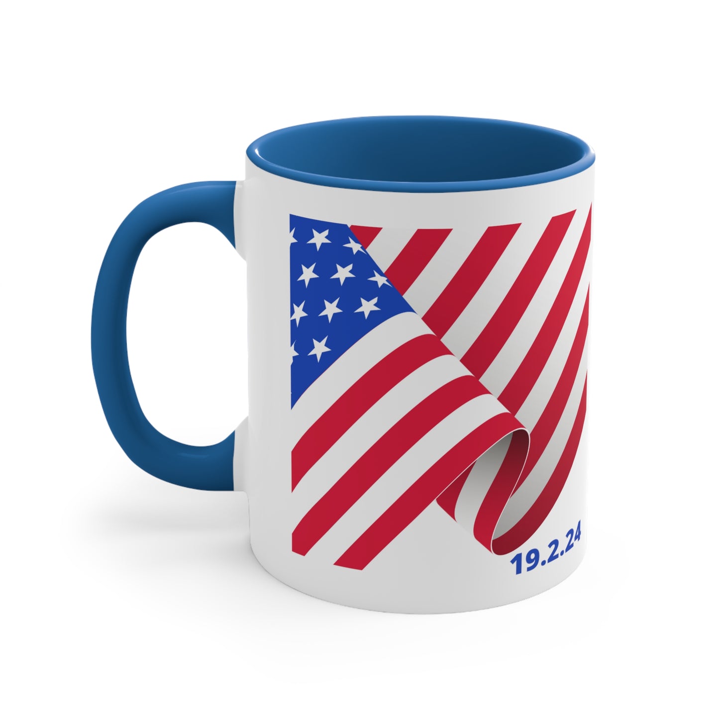 Happy President's Day 2024 Accent Coffee Mug, 11oz