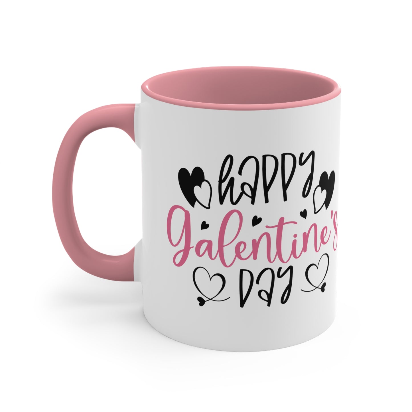 Happy Galentine's Day Black Mug